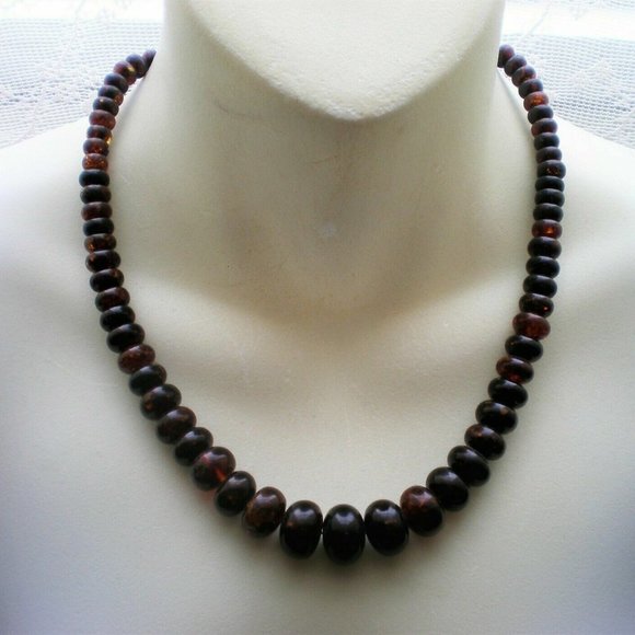 Jay King Drt Dark Brown Baltic Amber Beaded Graduated...